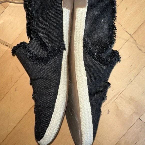 Adam Tucker by Me Too Marin 12 black denim espadrille slip on, CB2392 - Picture 3 of 7